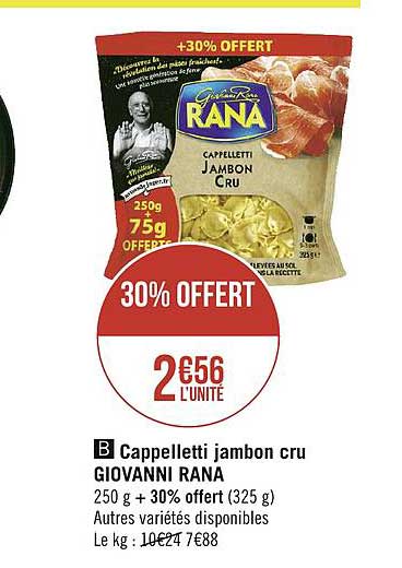 cappelletti jambon cru giovanni rana