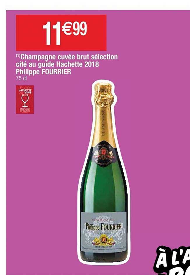 champagne cuvé brut sélection cité au guide hachette 2018 philippe fourrier