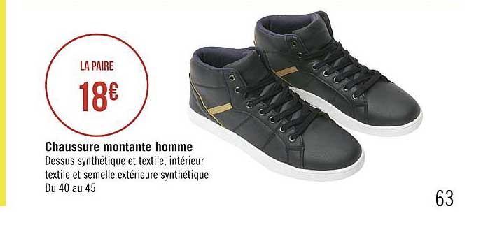 chaussure montante homme