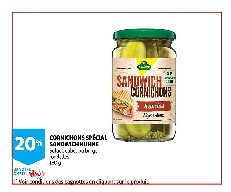 Cornichons Spécial Sandwich Kühne