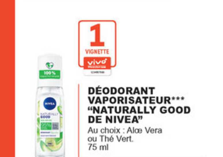 déodorant vaporisateur "naturally good de nivea"