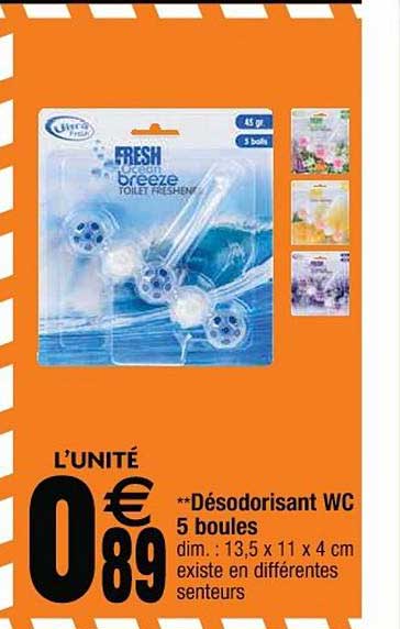 Désodorisant Wc 5 Boules