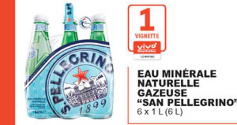 eau minérale naturelle gazeuse "san pellegrino"