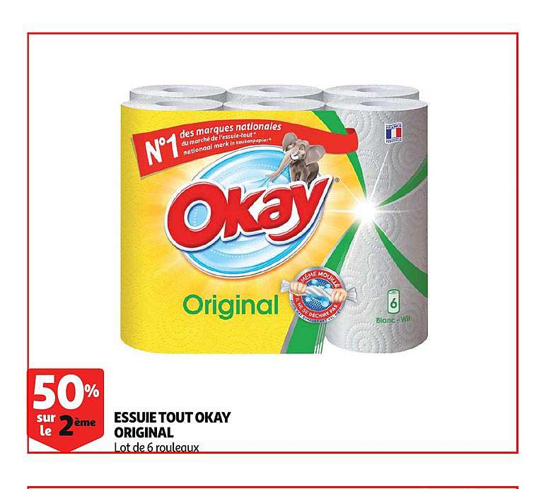 Essuie Tout Okay Original 50% Sur Le 2ème