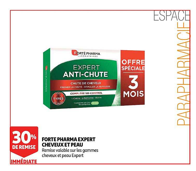forte pharma expert cheveux et peau 30% de remise immédiate
