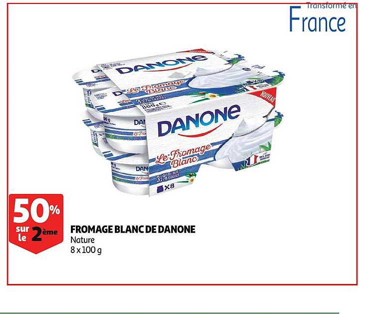 Fromage Blanc De Danone 50% Sur La 2ème