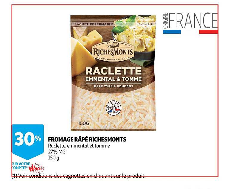 Fromage Râpé Richesmonts