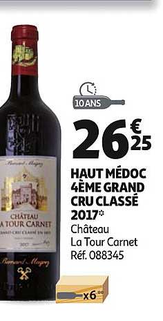haut médoc 4ème grand cru classé 2017