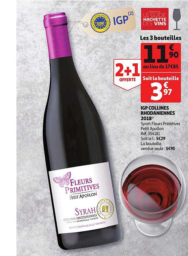 igp collines rhodaniennes 2018 2+1 offerte