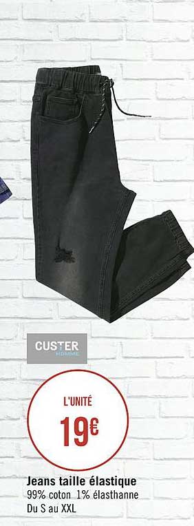 Jeans Taille élastique Custer Homme