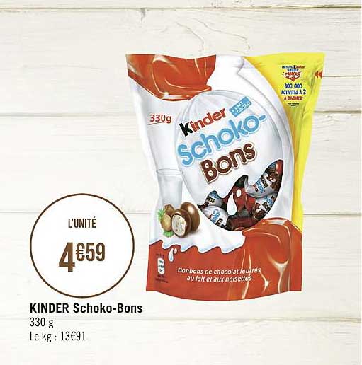 kinder schoko bons