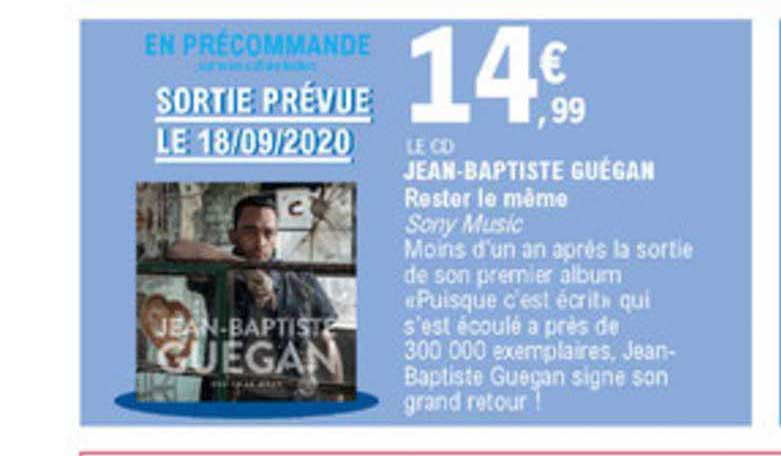 Le Cd Jean Baptiste Guégan