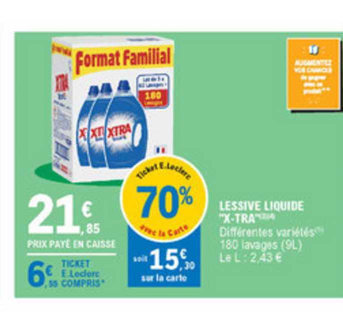 lessive liquide "x tra"