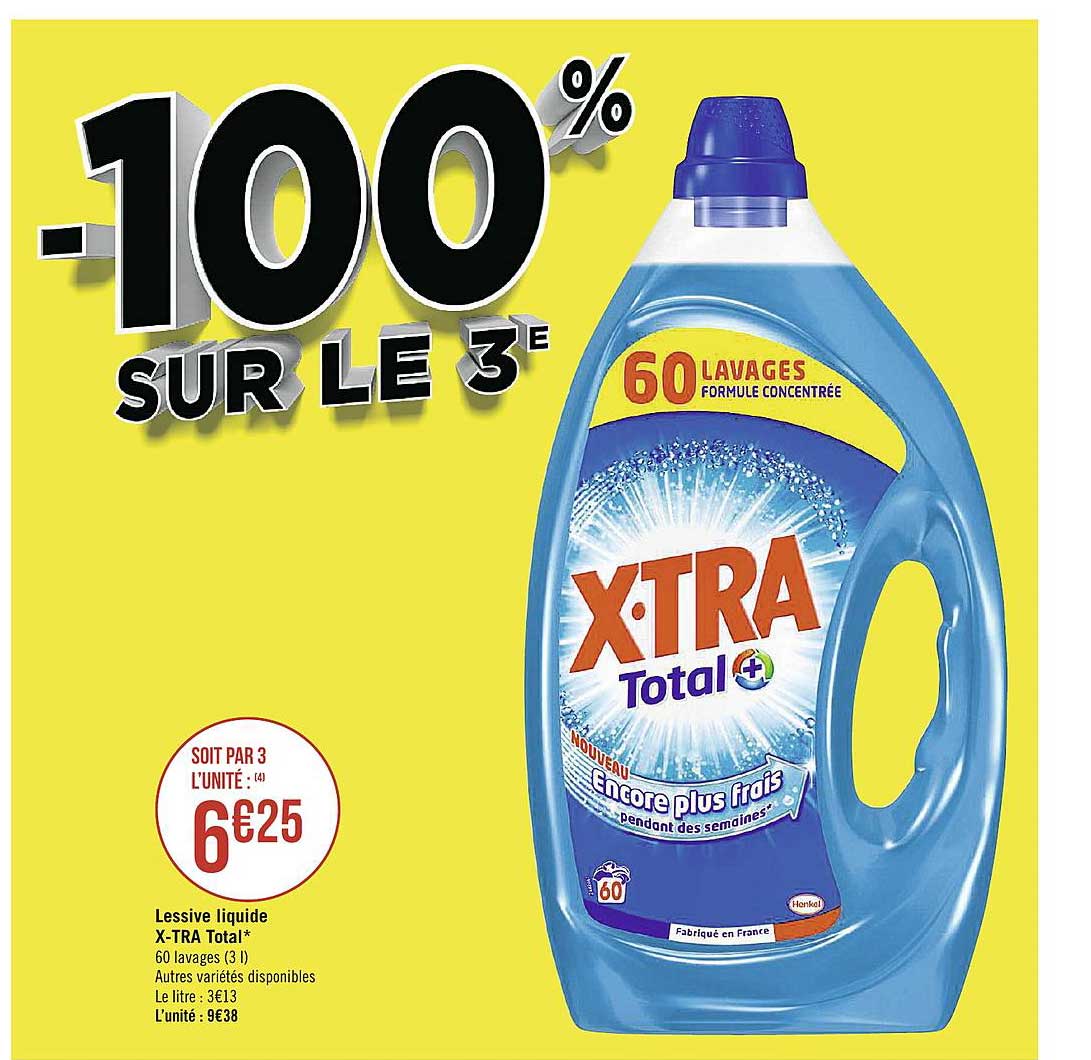 lessive liquide x tra total