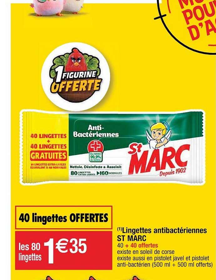 lingettes antibactériennes st marc