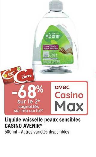 Liquide Vaisselle Peaux Sensibles Casino Avenir