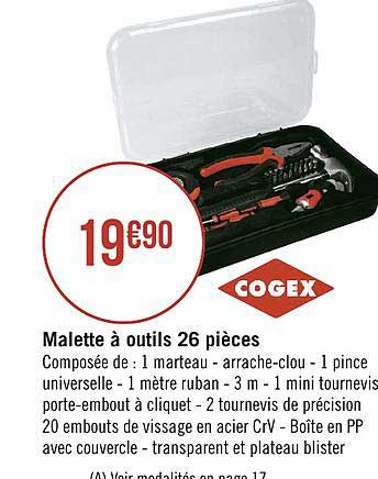 malette à outils 26 pièces