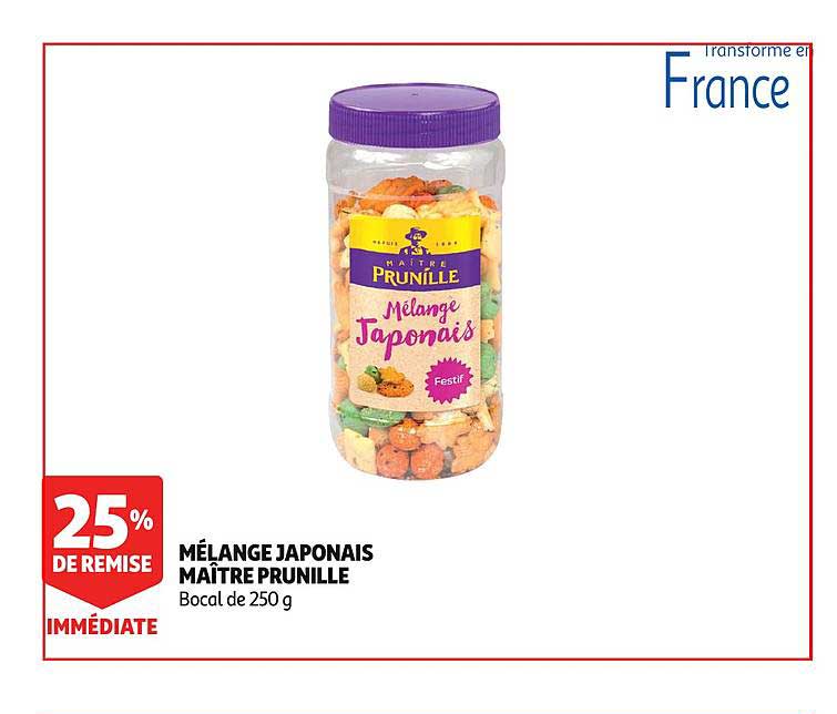 mélange japonais maître prunille 25% de remise immédiate