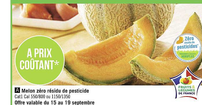 melon zéro résidu de pesticide