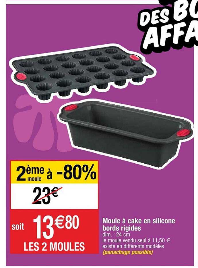 moule à cake en silicone bords rigides 2ème moule à -80%