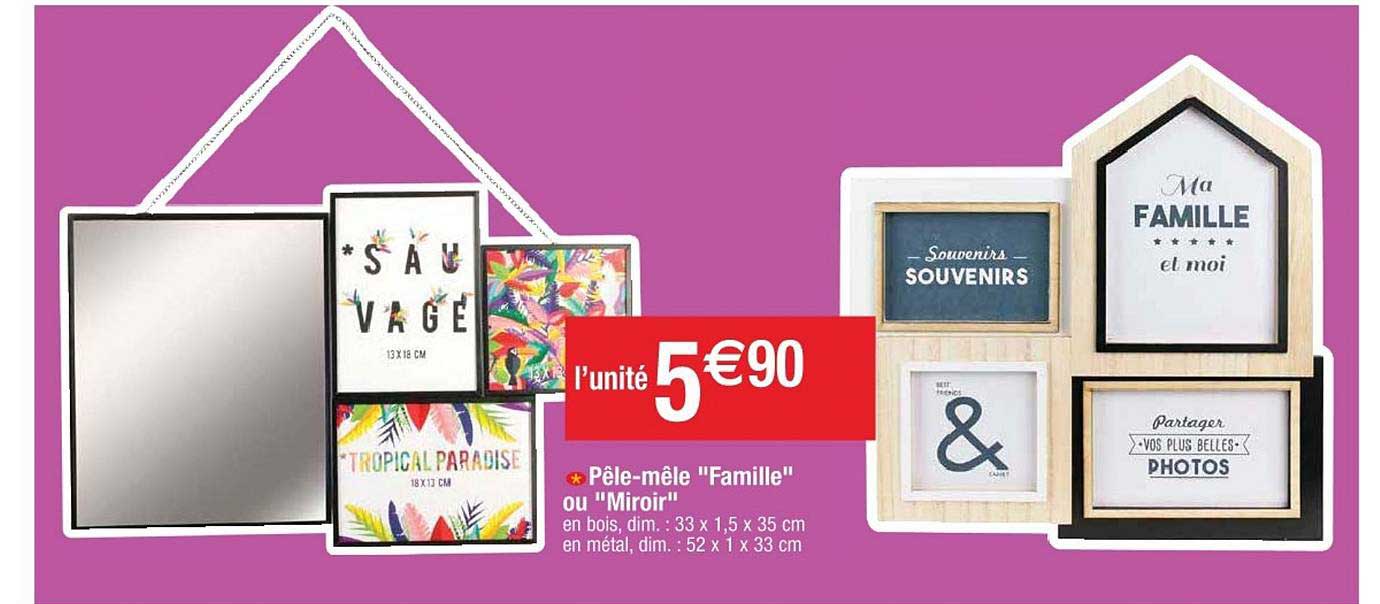 pêle mêle famille ou miroir