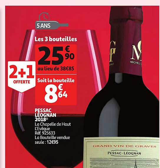 pessac leognan 2018 2+1 offert