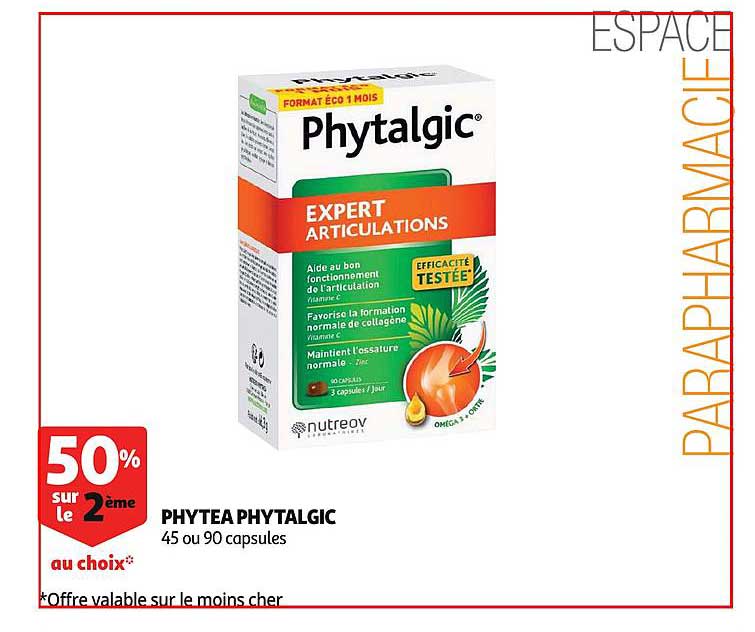 phytea phytalgic 50% sur le 2ème au choix