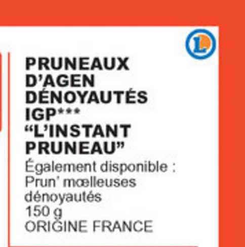 pruneaux d'agen dénoyautés igp "l'instant pruneau"
