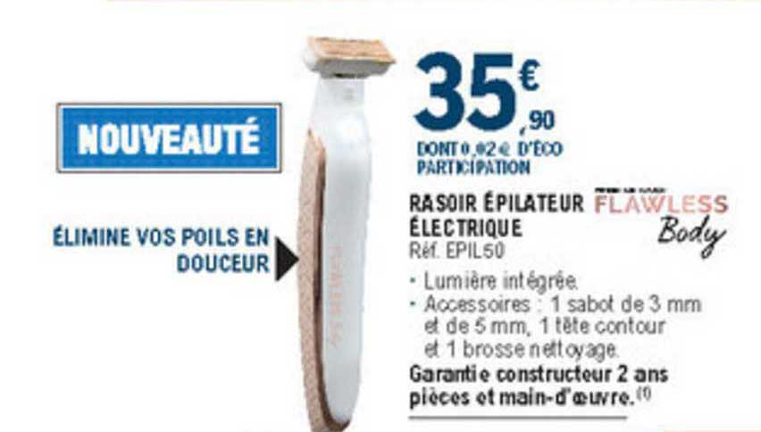 Rasoir épilateur électrique