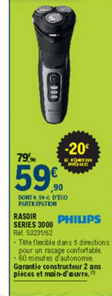 rasoir séries 3000 philips