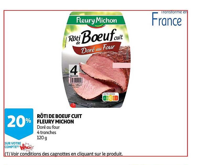 rôti de bœuf cuit fleury michon