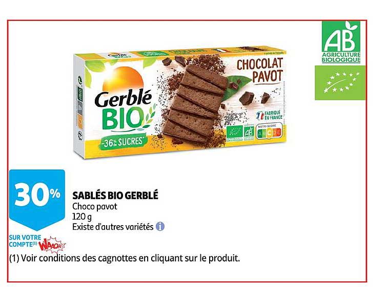 Sablés Bio Gerblé