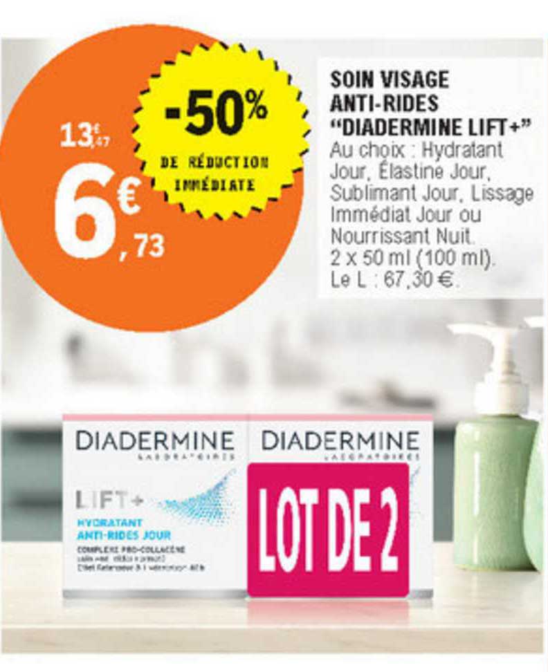 soin visage anti rides "didermine lift+" -50% de réduction immédiate