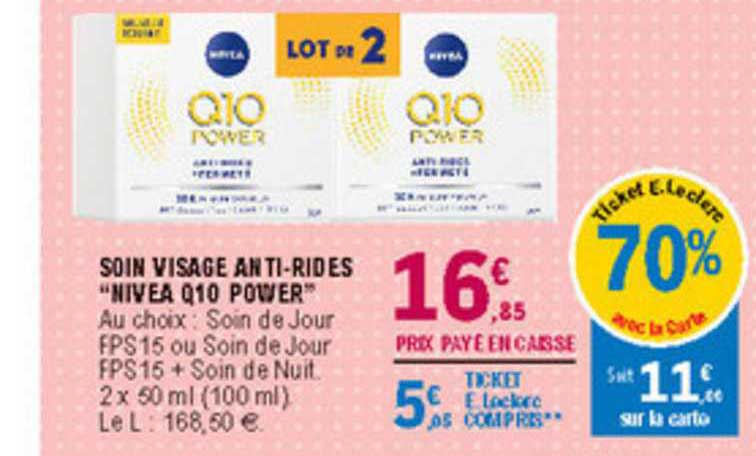 soin visage anti rides "nivea q10 power"