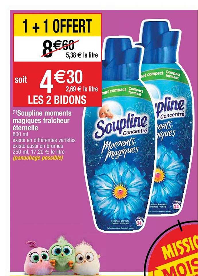 soupline moments magiques fraîcheur éternelle 1+1 offert