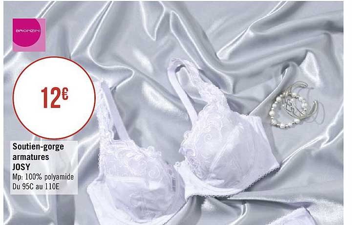 soutien gorge armatures josy bronzini