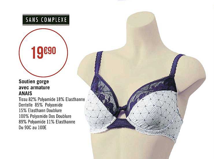 soutien gorge avec armature anais sans complexe