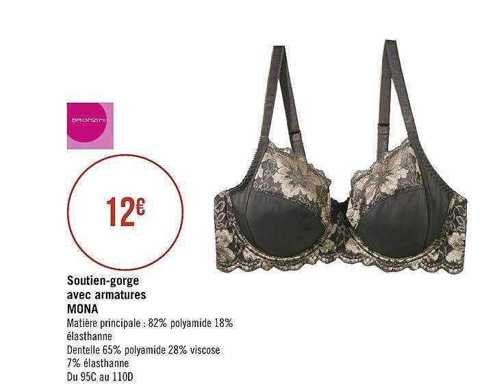 soutien gorge avec armatures mona bronzini