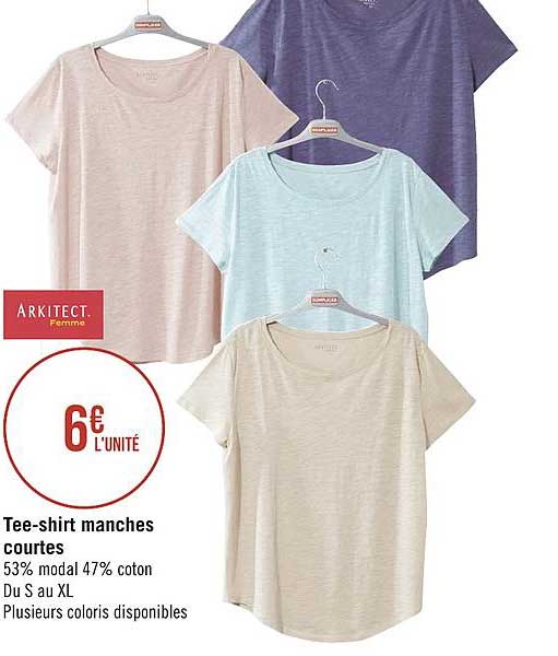 tee shirt manches courtes arkitect femme