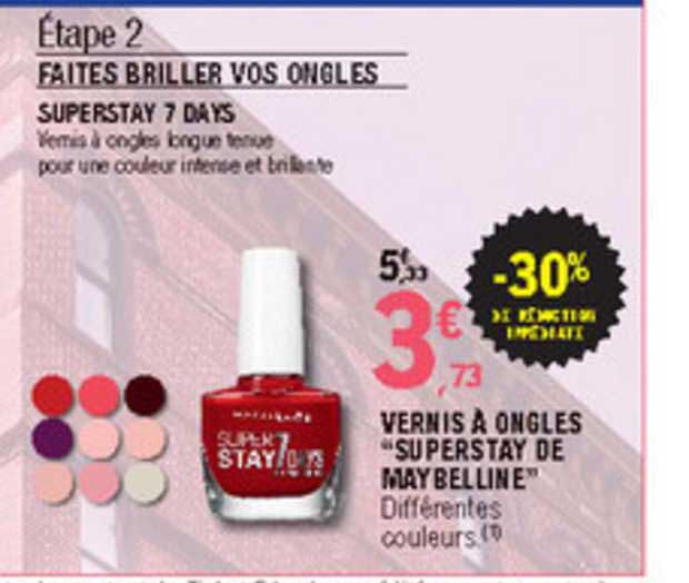 Vernis à Ongles "superstay De Maybelline" -30% De Réduction Immédiate