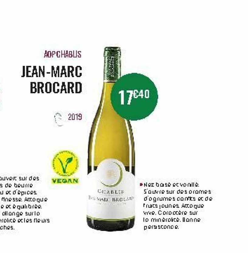 aop chablis jean-marc brocard 2019