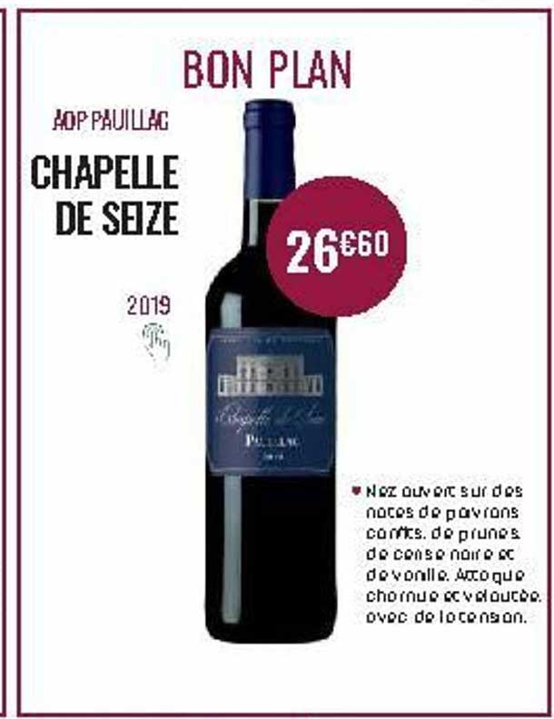 aop pauillac chapelle de seize 2019