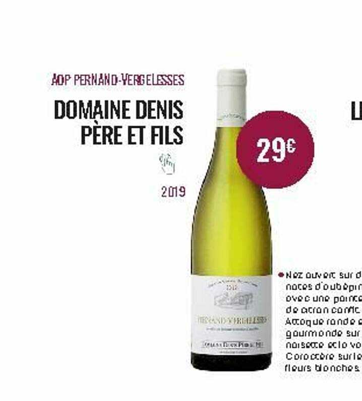 aop pernand-vergelesses domaine denis père et fils 2019