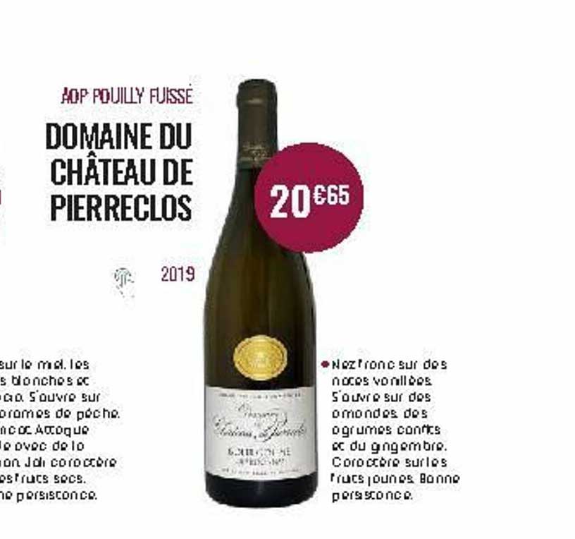 aop pouilly fuissé domaine du château de pierreclos 2019
