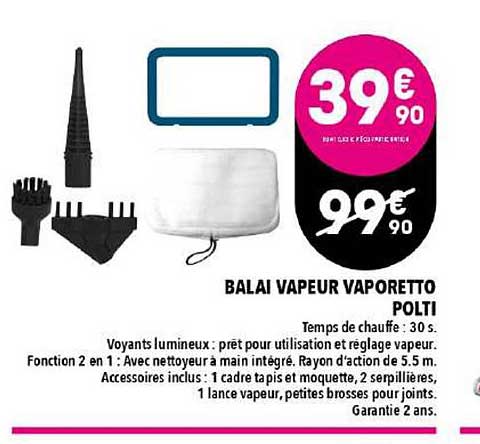 balai vapeur vaporetto polti