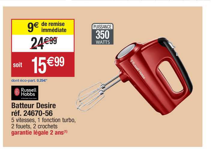 batteur desire russell gobbs réf. 24670-56