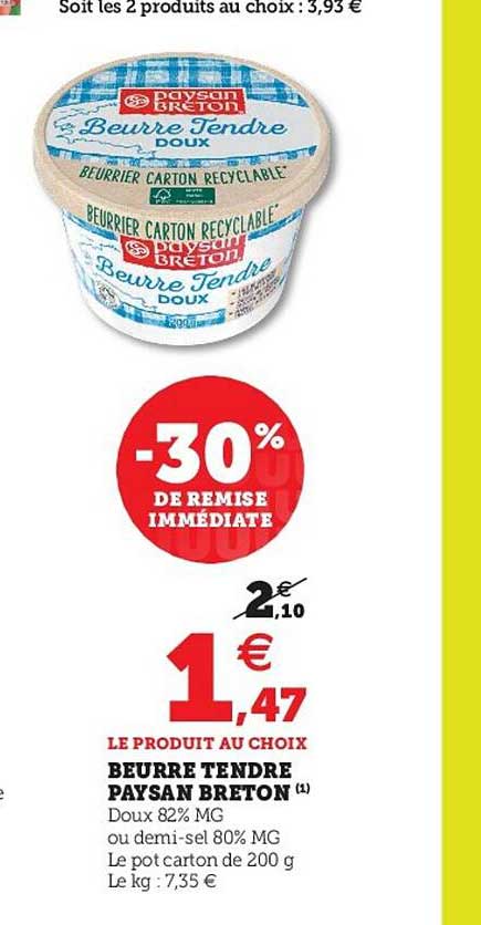 beurre tendre paysan breton