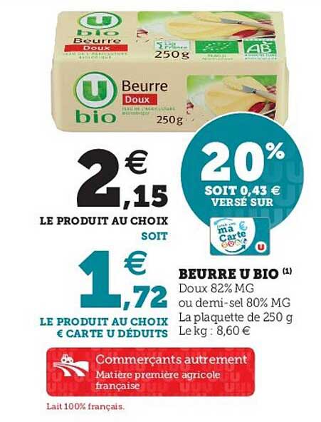 Beurre U Bio