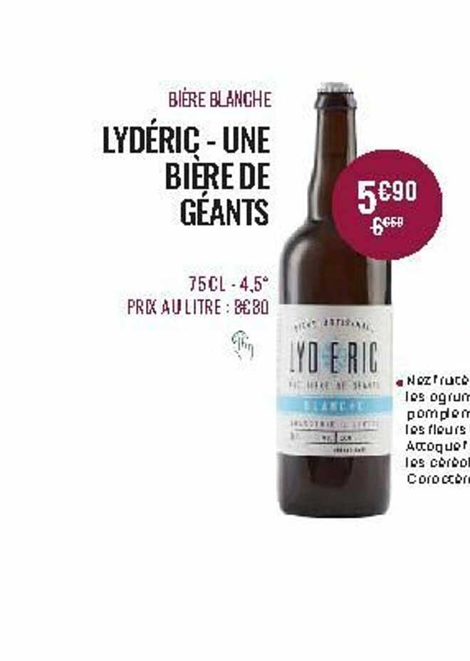 bière blanche lydéric - une bière de géants
