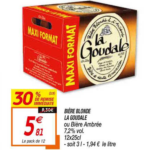 Bière Blonde La Goudale